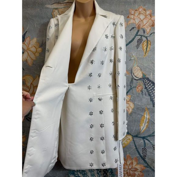 Anthropologie Ace Crystal Tuxedo Dress $400 - Picture 8 of 11